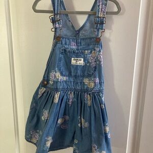 OshKosh B'gosh Blue Floral Kids Overalls